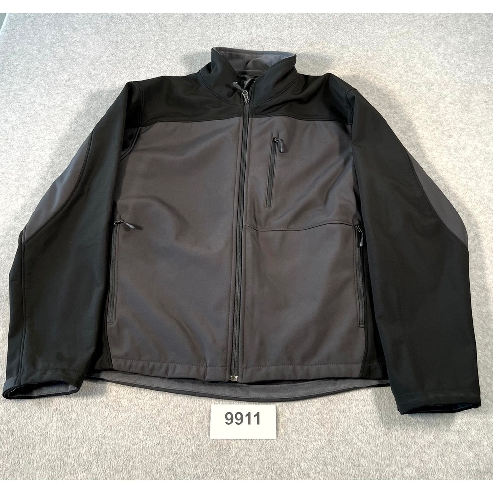 Kirkland Signature Storm Creek Guardian Softshell Jacket Mens XL Gray Black